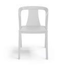 Set 4 Sedie Impilabili 78x55x50 cm in Polipropilene e Fibra di Vetro Alba Bianco