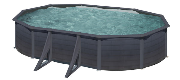 Piscina Ovale Fuori Terra 610x375xh120 cm in Acciaio e PVC Gre Kea prezzo