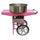 Professionelle elektrische Zuckerwattemaschine mit Happy Air Events Trolley