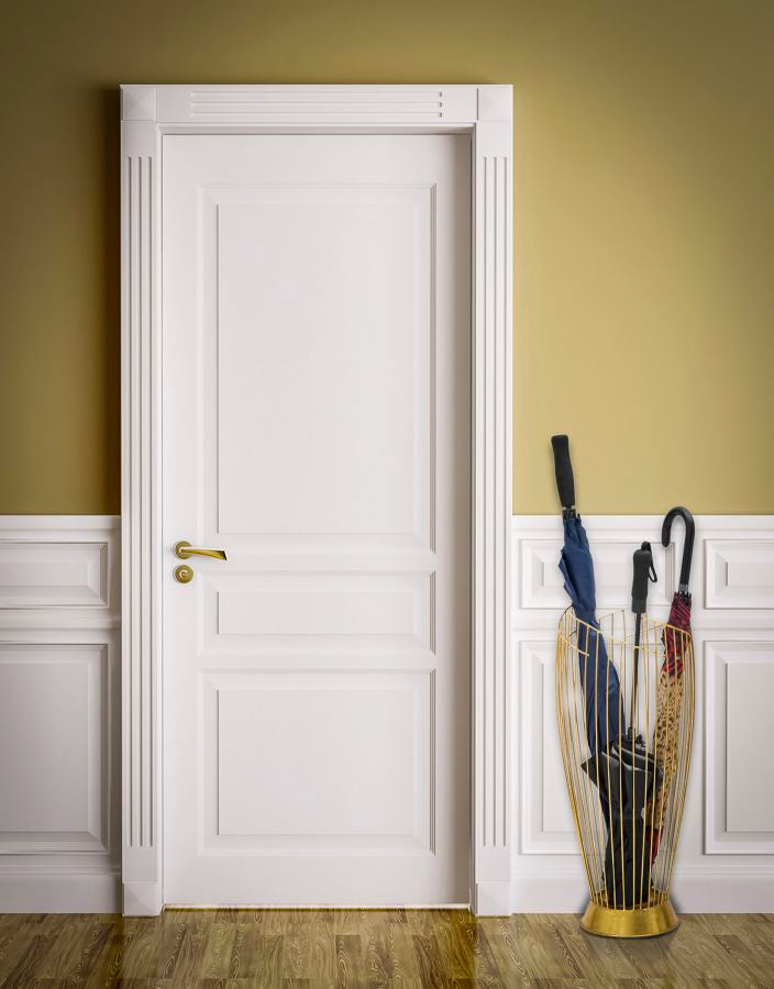 Porta Ombrelli Fashion Oro Ø28x69 cm in Ferro Oro Seconda Scelta