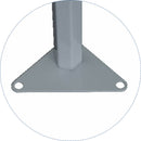 Gazebo da Giardino Pieghevole 3x6m in Alluminio e Tessuto Bianco