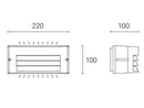 Applique da Esterno a LED 10W 4000K Sovil Grigio