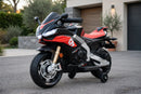 Moto Elettrica per Bambini 12V con Licenza Aprilia RSIV Small Nera