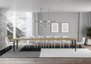 Tavolo Allungabile 200-460x90x77 cm Karamay Premium Quercia Natura Telaio Antracite 