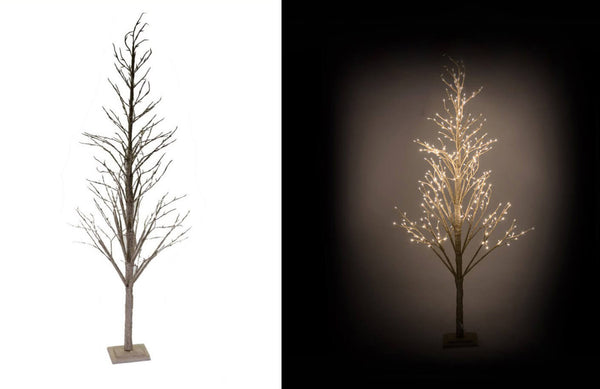 online Leuchtender Weihnachtsbaum 306 LED in Papier H210cm Adami Gold