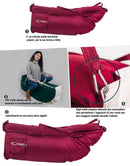 Slitta per Neve 135x38x34 cm in Acrilico Pomodone Slittone Arancione