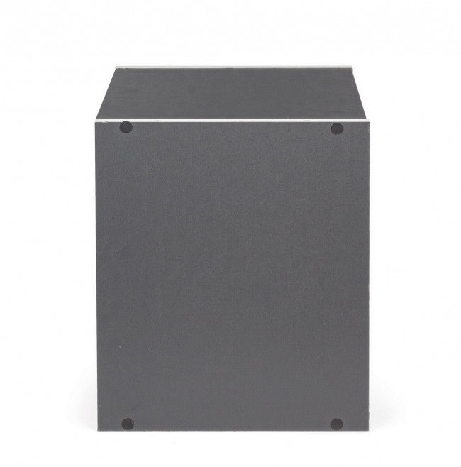 Cubo con Mensola Composite in Legno Grigio