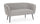 Divano 2 Posti 126x70x68h cm Avril Grigio Bouclè