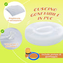 Amaca a Sacco per Bambini Sospesa 75x55x140 cm in Cotone e PVC Verde