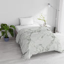Trapunta Invernale Stampata in Microfibra 200gr Double Face Marble Varie Misure