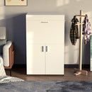 Mobile Asse da Stiro a Scomparsa Salvaspazio Richiudibile 55x38x90,5 cm In MDF Bianco