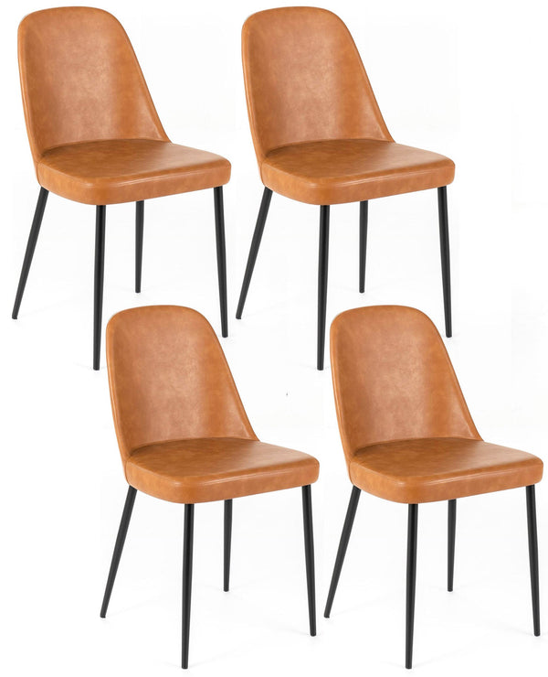 Set 4 Sedie 52x45xH85 cm in Soft-Touch Tamara Caramello online