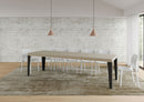  Tavolo Allungabile 200-460x90x77 cm Flame Premium Cashmere Telaio Antracite