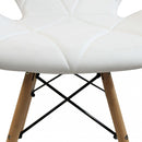 Sedia Annapolis Bianca 41x49x71 h cm in Similpelle Bianco