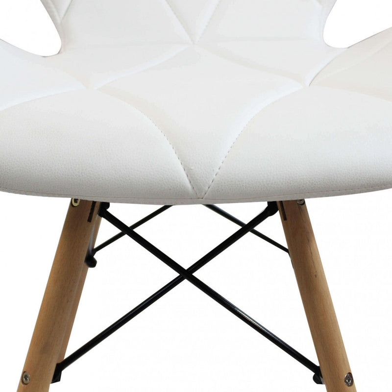 Sedia Annapolis Bianca 41x49x71 h cm in Similpelle Bianco