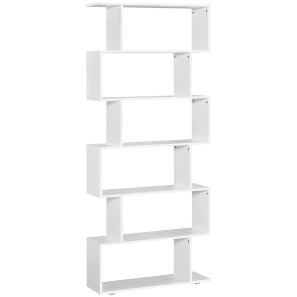 acquista Design Bücherregal Büromöbel Holzregal 80x24x191 cm Weiß