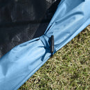 Tenda da Spiaggia Campeggio per 2-3 150x115x110 cm con Tasche Portaoggetti Blu