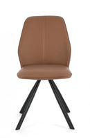 Set 4 Sedie 44x62x88h cm Maxwell Pu Cognac 