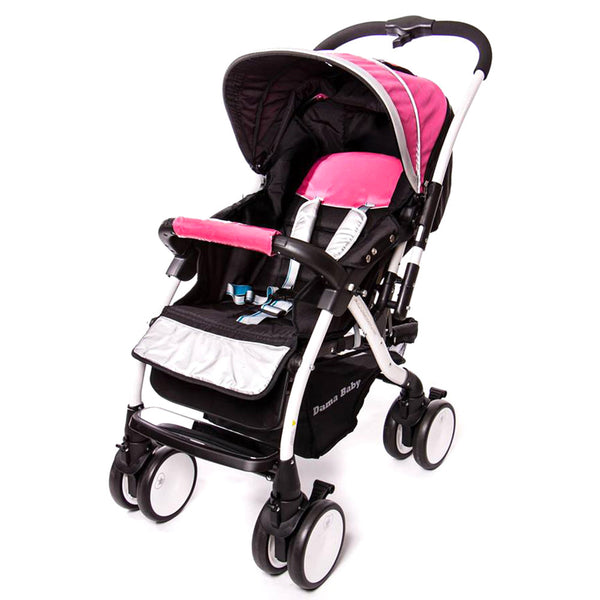 sconto Trupia Z8 Rosa Traditioneller umkehrbarer Kinderwagen für Kinder