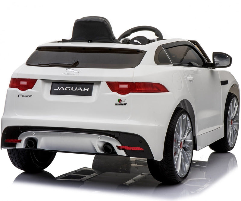 Macchina Elettrica per Bambini 12V con Licenza Jaguar F-Pace Bianca