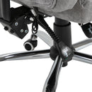 Sedia Poltrona Presidenziale da Ufficio 62x67x113-120 cm Massaggiante Riscaldante Grigia