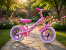 Balance Bike Bicicletta Senza Pedali per Bambini 12" Licenza Disney Minnie Rosa