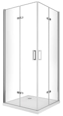 Box Doccia angolare 75x95 cm 2 ante Battenti in Cristallo trasparente 6mm H190