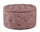Pouf Contenitore Porta Scarpe Ø 70x40 cm Ernestine in Tessuto Rosa Antico