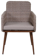 Poltrona da Giardino in Polyrattan Naturale Tirreno