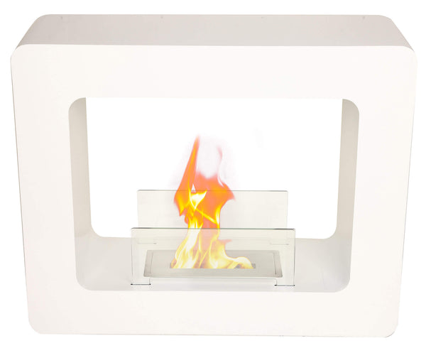 Bioethanol-Bodenkamin 74x60 cm Vannini Tikal Weiß online