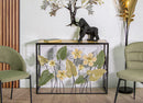 Console Spring 108x36,8x80 cm in Ferro e MDF e Vetro Multicolor      