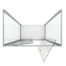 Box Doccia 3 Lati 2 Ante Battenti In Cristallo Opaco 6mm H185 Fosterberg Koge Trio Varie Misure