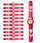 Set 12 Orologi da Polso Bracciale per Bambini Paw Patrol Rosso