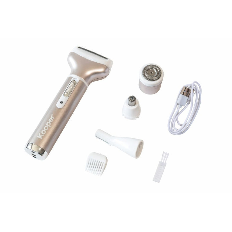 Rasoio Elettrico Ricaricabile 4 in 1 Kooper  Rosa Champagne