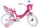 Bicicletta per Bambina 16" 2 Freni  Barbie Rosa