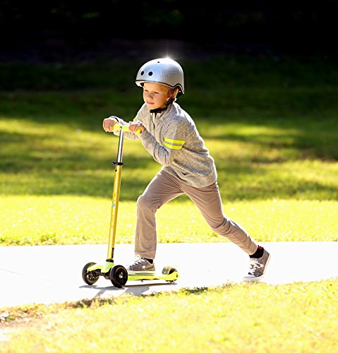 Monopattino 3 ruote Telescopico Max 70Kg Micro Maxi Deluxe Giallo