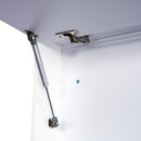 Specchio Armadietto da Bagno Pensile Bianco 90x50x12 cm 