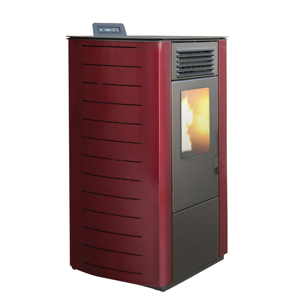 sconto Pellet-Luftofen 9 kW 230 M3 King 12 Kanalisiert Bordeaux