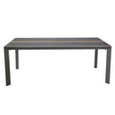 Tavolo Allungabile da Giardino 200/300,5x104xh76 cm in Alluminio Riverside Tortora