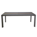 Tavolo Allungabile da Giardino 200/300,5x104xh76 cm in Alluminio Riverside Tortora