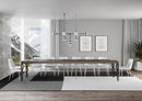 Tavolo Allungabile 160-420x90x77 cm Karamay Premium Noce Telaio Antracite 