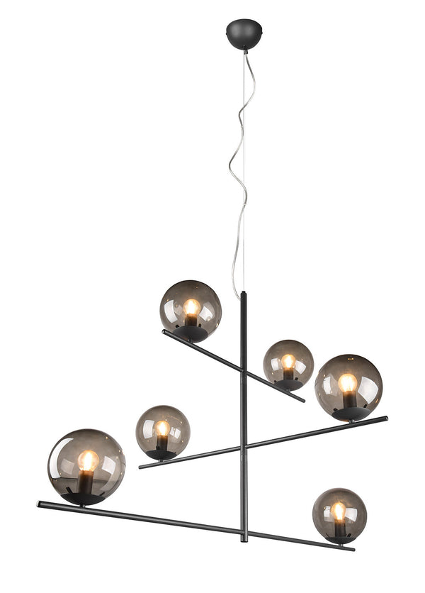 Lampada a Sospensione da Interno Attacco E14 in Metallo Antracite prezzo