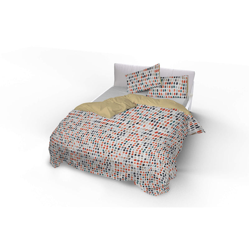 Copripiumino Double Face con Federe Stampato Sketch Varie Misure