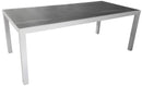Tavolo Rettangolare da Giardino 200x96cm in Alluminio Vorghini Recanati Bianco