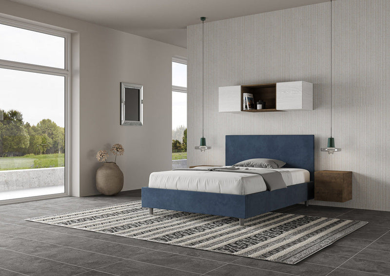 Letto Matrimoniale Adele Blu Varie Misure
