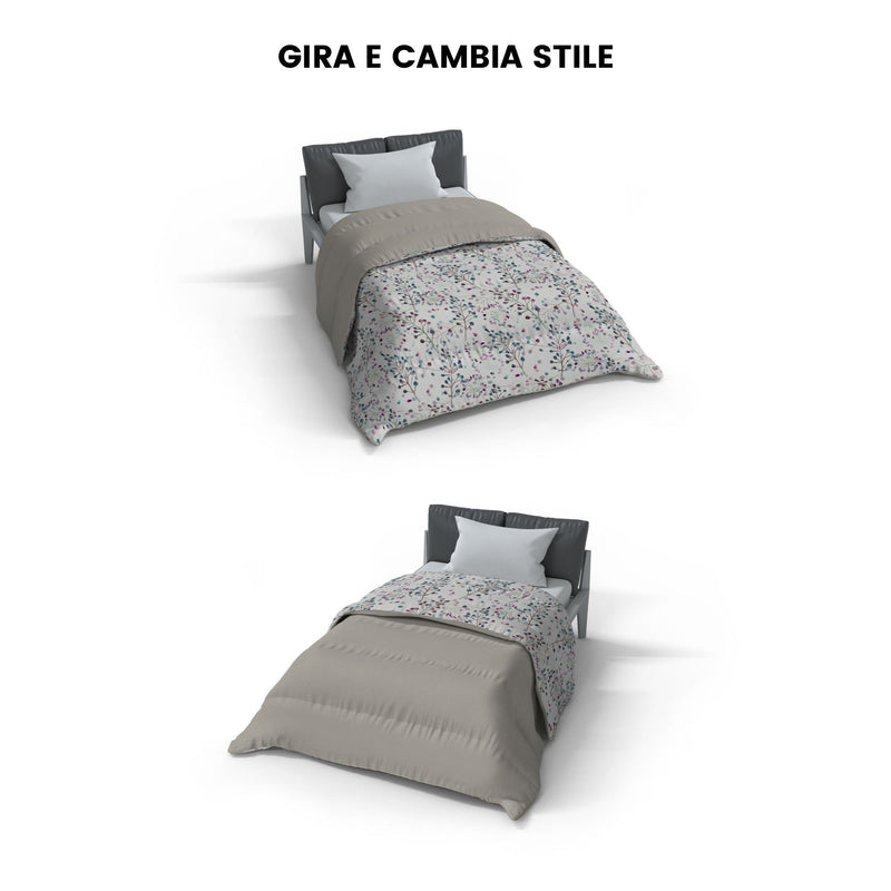 Trapunta Invernale 1 Piazza e Mezzo Stampata in Microfibra 300gr Double Face Flor