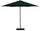 Ombrellone da Giardino Ø3 m Palo Ø38 mm in Alluminio Effetto Legno Tessuto Poliestere Trend Wood Verde