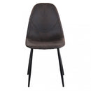 Sedia Avril 43x54x84 h cm in Plastica Marrone