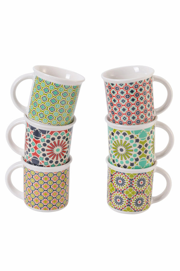 prezzo Set mit 6 Kaffeetassen 100 ml aus Porzellan Villa d'Este Home Tivoli Agadir