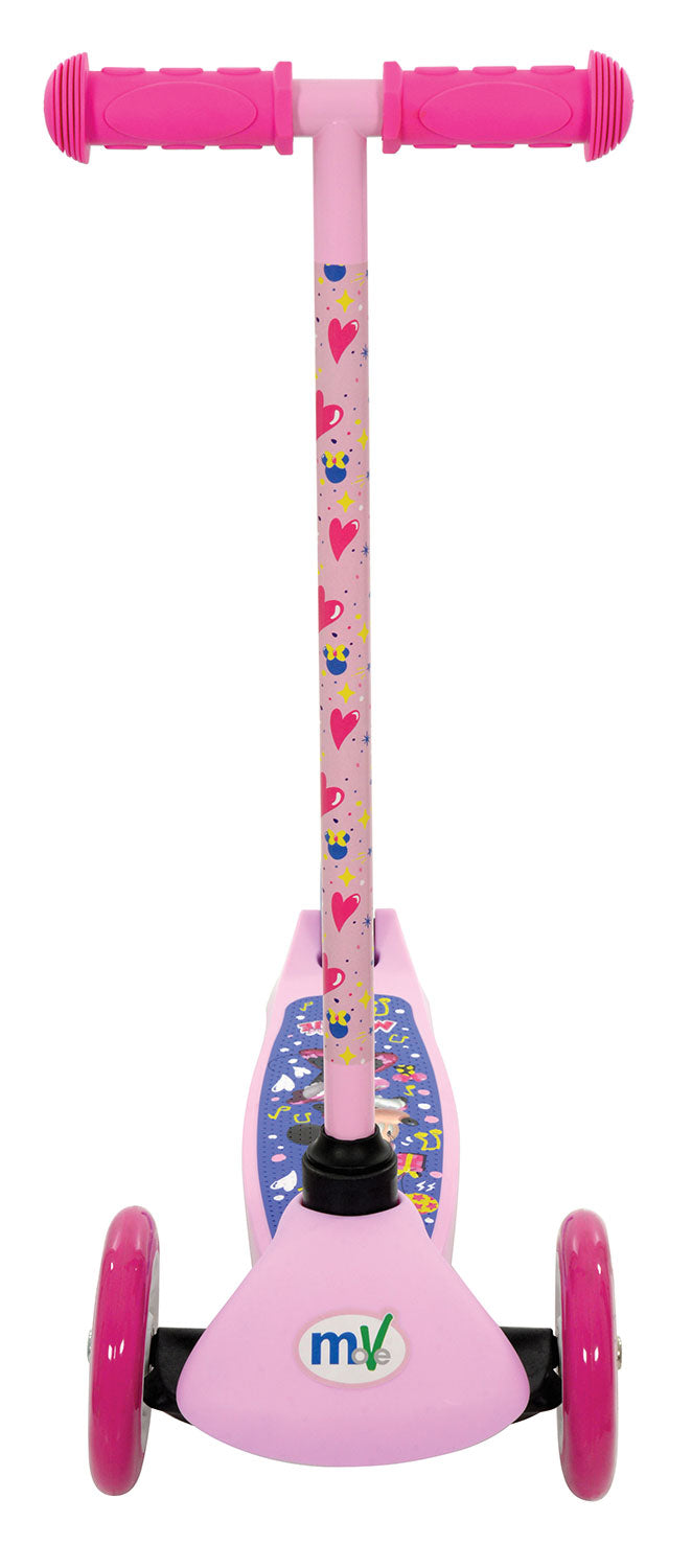 Monopattino Evolutivo a 3 Ruote con Cuscinetti ABEC-5 e Freno a Pedale Posteriore Disney Minnie Rosa  